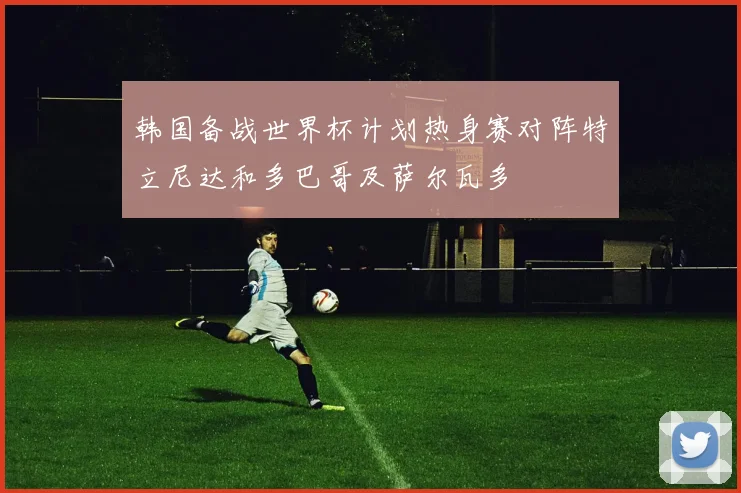韩国备战世界杯计划热身赛对阵特立尼达和多巴哥及萨尔瓦多